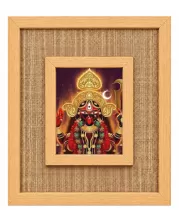 Goddess Kali Laminated Jute Wall Photo Frame, 14 X 16 Inch (F174868)