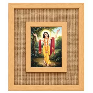 Lord Chaitannya Laminated Jute Wall Photo Frame, 14 X 16 Inch (F174869) Lord Chaitannya Laminated Jute Wall Photo Frame, 14 X 16 Inch (F174869)