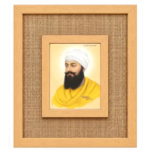 Guru Nanak Laminated Jute Wall Photo Frame, 14 X 16 Inch (F174877)