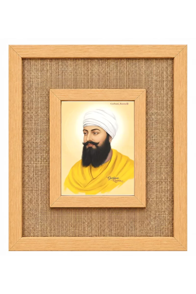 Guru Nanak Laminated Jute Wall Photo Frame, 14 X 16 Inch (F174877)