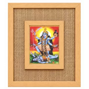 Goddess Kali Laminated Jute Wall Photo Frame, 14 X 16 Inch (F174881) Goddess Kali Laminated Jute Wall Photo Frame, 14 X 16 Inch (F174881)