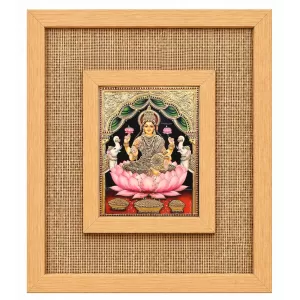 Goddess Lakshmi Laminated Jute Wall Photo Frame, 14 X 16 Inch (F174886) Goddess Lakshmi Laminated Jute Wall Photo Frame, 14 X 16 Inch (F174886)