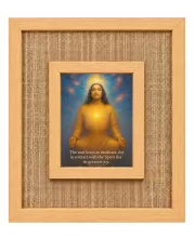Paramahansa Yogananda Laminated Jute Wall Photo Frame, 14 X 16 Inch (F174889)