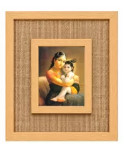 Yashoda Krishna Laminated Jute Wall Photo Frame, 14 X 16 Inch (F174893)