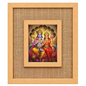 Goddess Lakshmi Narayan Laminated Jute Wall Photo Frame, 14 X 16 Inch (F174905) Goddess Lakshmi Narayan Laminated Jute Wall Photo Frame, 14 X 16 Inch (F174905)