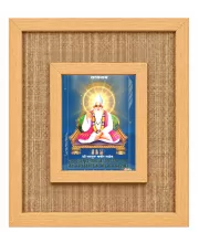 Sant Kabir Das Laminated Jute Wall Photo Frame, 14 X 16 Inch (F174906)