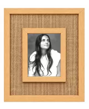 Anandamayi Maa Laminated Jute Wall Photo Frame, 14 X 16 Inch (F174910)