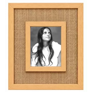Anandamayi Maa Laminated Jute Wall Photo Frame, 14 X 16 Inch (F174910)