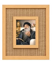 Osho Laminated Jute Wall Photo Frame, 14 X 16 Inch (F174912)