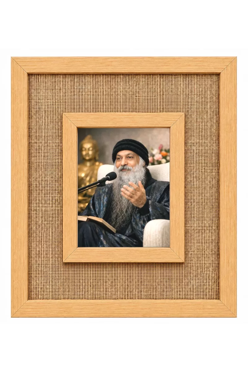 Osho Laminated Jute Wall Photo Frame, 14 X 16 Inch (F174912)