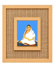 Bara Ma Laminated Jute Wall Photo Frame, 14 X 16 Inch (F174917)