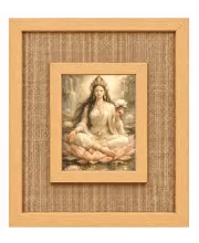Mahalakshmi Laminated Jute Wall Photo Frame, 14 X 16 Inch (F174921)
