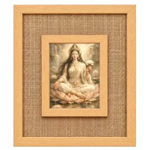 Mahalakshmi Laminated Jute Wall Photo Frame, 14 X 16 Inch (F174921) Mahalakshmi Laminated Jute Wall Photo Frame, 14 X 16 Inch (F174921)