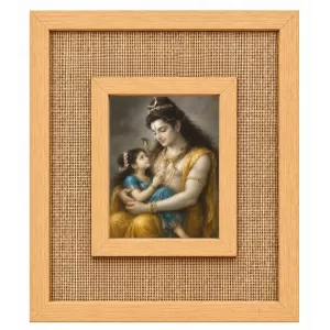 Maa Durga Laminated Jute Wall Photo Frame, 14 X 16 Inch (F174922) Maa Durga Laminated Jute Wall Photo Frame, 14 X 16 Inch (F174922)