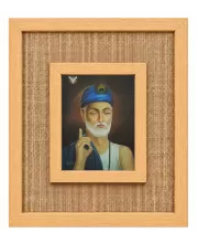 Sant Laminated Jute Wall Photo Frame, 14 X 16 Inch (F174934)