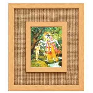 Lord Vishnu Laminated Jute Wall Photo Frame, 14 X 16 Inch (F174937) Lord Vishnu Laminated Jute Wall Photo Frame, 14 X 16 Inch (F174937)