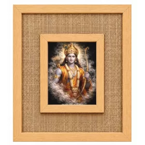 Lord Rama Laminated Jute Wall Photo Frame, 14 X 16 Inch (F174942) Lord Rama Laminated Jute Wall Photo Frame, 14 X 16 Inch (F174942)