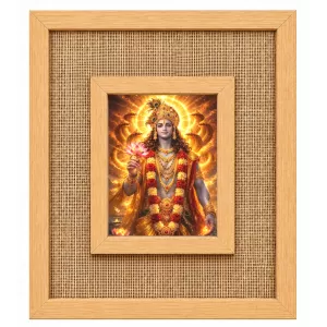 Lord Vishnu Laminated Jute Wall Photo Frame, 14 X 16 Inch (F174944) Lord Vishnu Laminated Jute Wall Photo Frame, 14 X 16 Inch (F174944)