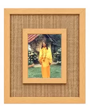 Jagadguru Kripalu Maharaj Laminated Jute Wall Photo Frame, 14 X 16 Inch (F174950)