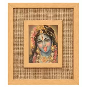 Goddess Kali Laminated Jute Wall Photo Frame, 14 X 16 Inch (F174952) Goddess Kali Laminated Jute Wall Photo Frame, 14 X 16 Inch (F174952)