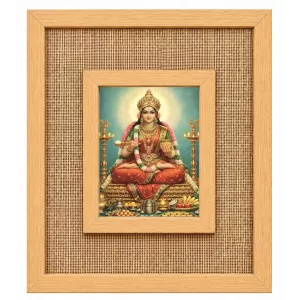 Annapurna Devi Laminated Jute Wall Photo Frame, 14 X 16 Inch (F174964)