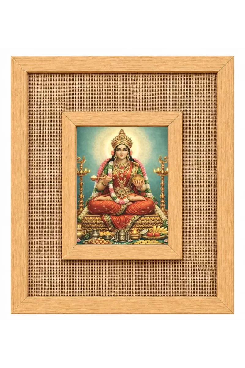 Annapurna Devi Laminated Jute Wall Photo Frame, 14 X 16 Inch (F174964)