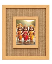 Baby Goddess Laminated Jute Wall Photo Frame, 14 X 16 Inch (F174966)