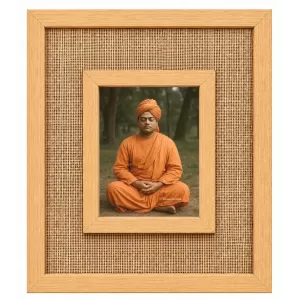 Swami Vivekananda Laminated Jute Wall Photo Frame, 14 X 16 Inch (F174967) Swami Vivekananda Laminated Jute Wall Photo Frame, 14 X 16 Inch (F174967)
