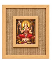Maa Santoshi Laminated Jute Wall Photo Frame, 14 X 16 Inch (F174970)