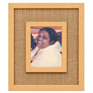 Mata Amritanandamayi Laminated Jute Wall Photo Frame, 14 X 16 Inch (F174973) Mata Amritanandamayi Laminated Jute Wall Photo Frame, 14 X 16 Inch (F174973)