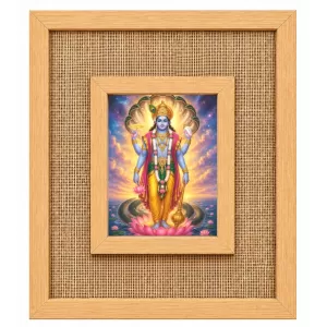 Lord Vishnu Laminated Jute Wall Photo Frame, 14 X 16 Inch (F174978) Lord Vishnu Laminated Jute Wall Photo Frame, 14 X 16 Inch (F174978)