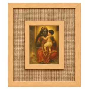 Ma Durga Laminated Jute Wall Photo Frame, 14 X 16 Inch (F174980) Ma Durga Laminated Jute Wall Photo Frame, 14 X 16 Inch (F174980)