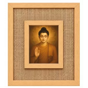 Buddha Laminated Jute Wall Photo Frame, 14 X 16 Inch (F174981) Buddha Laminated Jute Wall Photo Frame, 14 X 16 Inch (F174981)