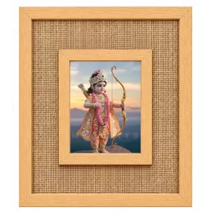 Lord Rama Laminated Jute Wall Photo Frame, 14 X 16 Inch (F174986) Lord Rama Laminated Jute Wall Photo Frame, 14 X 16 Inch (F174986)