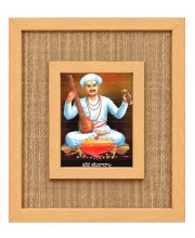 Sant Kabir Das Laminated Jute Wall Photo Frame, 14 X 16 Inch (F174991)
