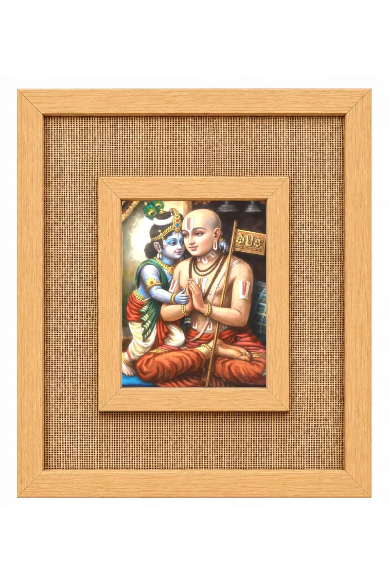 Adi Shanakaracharya Laminated Jute Wall Photo Frame, 14 X 16 Inch (F174992)