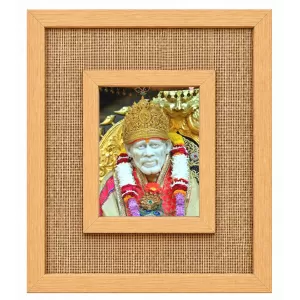 Sai Baba Laminated Jute Wall Photo Frame, 14 X 16 Inch (F174993) Sai Baba Laminated Jute Wall Photo Frame, 14 X 16 Inch (F174993)