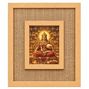 Annapurna Devi Laminated Jute Wall Photo Frame, 14 X 16 Inch (F175000)