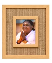Mata Amrit Laminated Jute Wall Photo Frame, 14 X 16 Inch (F175003)