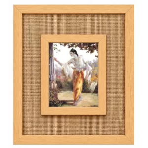 Lord Krishna Laminated Jute Wall Photo Frame, 14 X 16 Inch (F175018) Lord Krishna Laminated Jute Wall Photo Frame, 14 X 16 Inch (F175018)