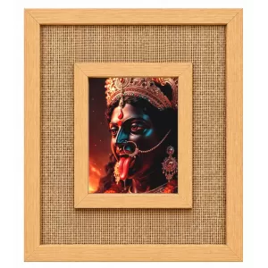 Goddess Kali Laminated Jute Wall Photo Frame, 14 X 16 Inch (F175019) Goddess Kali Laminated Jute Wall Photo Frame, 14 X 16 Inch (F175019)