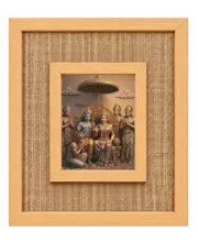 Ram Laminated Jute Wall Photo Frame, 14 X 16 Inch (F175030)