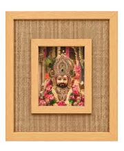 Khatu Shyam Laminated Jute Wall Photo Frame, 14 X 16 Inch (F175034)