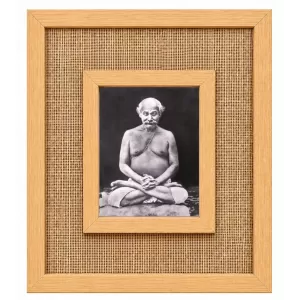 Lahari Mahashay Laminated Jute Wall Photo Frame, 14 X 16 Inch (F175035)