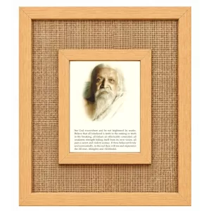 Sri Aurobindo Laminated Jute Wall Photo Frame, 14 X 16 Inch (F175041) Sri Aurobindo Laminated Jute Wall Photo Frame, 14 X 16 Inch (F175041)