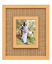 Jagad Guru Kripalu Maharaj Laminated Jute Wall Photo Frame, 14 X 16 Inch (F175043)