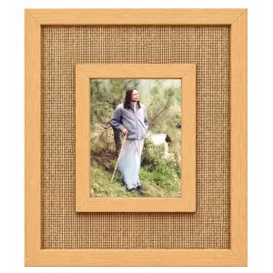 Jagad Guru Kripalu Maharaj Laminated Jute Wall Photo Frame, 14 X 16 Inch (F175043) Jagad Guru Kripalu Maharaj Laminated Jute Wall Photo Frame, 14 X 16 Inch (F175043)