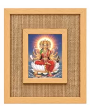 Mata Gayatri Laminated Jute Wall Photo Frame, 14 X 16 Inch (F175046)
