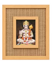 Hanuman Laminated Jute Wall Photo Frame, 14 X 16 Inch (F175050)