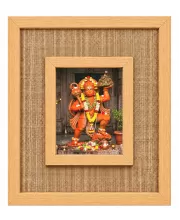 Hanuman Laminated Jute Wall Photo Frame, 14 X 16 Inch (F175054)